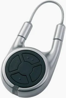 Handzender HSD 2 BS Chroom, twee knops handzender