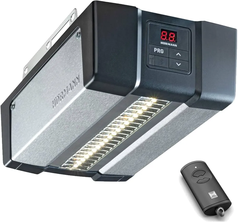SupraMatic-E Garagedeuraandrijving – sneller, slimmer, mooier en 20 ledlampjes. Bediening via Bluetooth Telefoon-app. – i.p.v. Promatic icm Renomatic garagedeur