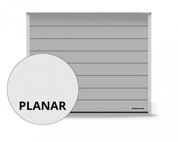 Uw RenoMatic garagedeur in PLANAR oppervlakte glad: M-profilering in de Matt de Luxe kleuren