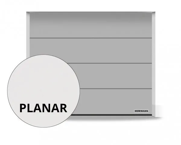 Uw RenoMatic garagedeur in PLANAR oppervlakte glad: L-profilering in de Matt de Luxe kleuren